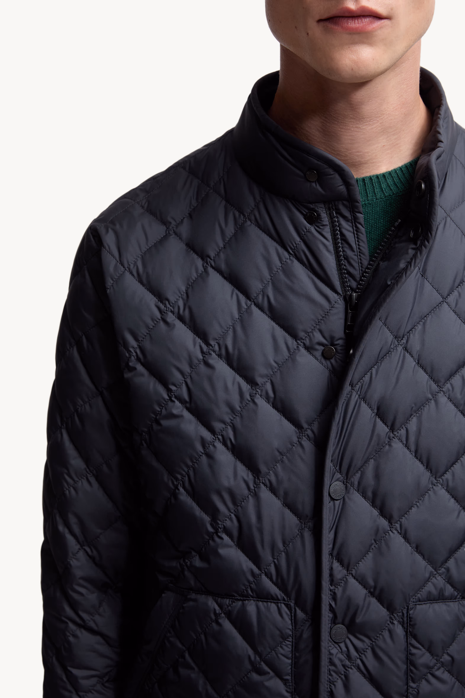 Doudoune courte à matelassage en losanges Oise Hommes Bleu Moncler 6
